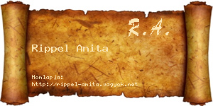 Rippel Anita névjegykártya